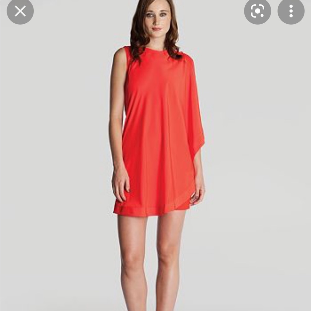 Ted Baker Red Asymmetric Dress